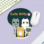 1 tk paks multikas v&auml;rviline silikoonist hiirematt randmetoega, pehme mugav padi majas ja kontoris kasutamiseks punane