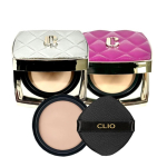 Clio New Magnet Pact Leather Edition original product + 1 refill selection / 2024 NEW new product, No. 21 original product + refill (..., 1 set black