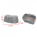 V&auml;lisaia kaunistus Kivikivi kujuga varjatud hoiukarp Salajase v&otilde;tme seif koduaia jaoks haagismaja varuv&otilde;tmed V&otilde;tmehoidja seifid