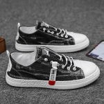 Moodne Moodne Sinised L&otilde;uendist Tennised Meeste L&otilde;hnastavad Teksad Kingad Meessoost Tennised Mees Denim Loaferid Treeningjalatsid &Otilde;pilased Poisid Slip-on Tennised CN 39 must