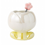 Moekad keraamilised kruusid veetass j&auml;&auml;tisetass ilusad piimakruusid lillega kohvitass keraamiline materjal vee piima jaoks valge