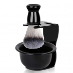 1 komplekt meeste habemeajamiskomplekti s&uuml;nteetiliste harjastega raseerimispintsliga seebikauss, meeste m&auml;rghabemeajamise hooldust&ouml;&ouml;riistade komplekt Abikaasa isa kingitus A must