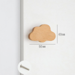 Armsad Pilved Stars Puitm&ouml;&ouml;bli k&auml;epidemed kappide ja sahtlite jaoks Ukse nupud K&ouml;&ouml;gikapp Riidekapp t&otilde;mbab puidust ukselingid as the picture