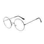 Retro metallist ilma dioptrita moodsad &uuml;mara raamiga l&auml;bipaistvad prillid One Size