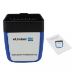 BMW F30 F20 F10 F11 X5 1. ja 3. seeria jaoks vLinker BM ELM327 V2.2 OBD2 skanner diagnostikat&ouml;&ouml;riistad Bluetooth koodilugeja auto tarvikud sinine