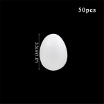 50pcs Easter Decoration Foam Eggs Kids Favors Gifts DIY Painting Modelling Polystyrene Styrofoam Ball Eggs Easter Decor For home