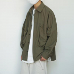 T&ouml;&ouml;riiete s&auml;rk Meeste Jaapani stiilis retro s&auml;rk &Uuml;ler&otilde;ivad Top Noorte trendikas varas&uuml;gisene &otilde;huke lahtine vabaaja jakk M roheline