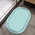 Kaasaegne lihtne &uuml;hev&auml;rviline vannitoavanni imav libisemiskindel jalamatt majapidamisruum pesuruumi m&auml;&auml;rdunud diatomiga porimatt 40 * 60cm (technical cloth)