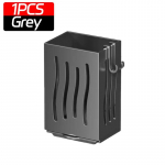 Majapidamises kasutatavate k&ouml;&ouml;gitarvete riiul Multifunktsionaalne t&uuml;hjenduspulga hoidik Seinale paigaldatav eraldiseisev s&ouml;&ouml;giriistade hoidja plastikust hoidik