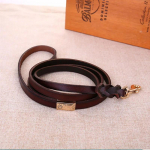 100% ehtsast nahast koerarihm 1,2/2,0 cm 120 cm ehtsast nahast lemmikloomajuhtmed Treeningrihm v&auml;ikestele ja keskmistele suurtele koertele Lemmikloomatooted S 1.2x120cm must