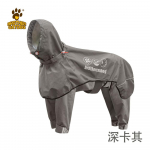 Reguleeritav koera vihmamantel lemmikloomadele K&otilde;ik-&uuml;hes suure suurusega koera liimitud neljajalgne kapuutsiga pont&scaron;o L