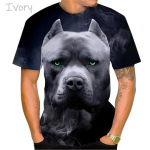 &Auml;ge buldogi poksi T-s&auml;rk Meeste Lahe disain 3D Bully Pitbull Print T-s&auml;rk Uudsus Tee Harajuku Mood T&auml;navar&otilde;ivad S