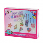 1 DIY epoksiidist rippuv kaunistuskomplekt helmestega Glitter Charm T&ouml;&ouml;riistad Lapsed T&auml;iskasvanud Algajatele K&auml;sitsi valmistatud epoksiidist rippuvad ehted kaelakee ripatsidega k&auml;sit&ouml;&ouml;komplekt