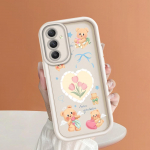 Pehme silikoonist ruudukujulise redeliga printimismustriga telefoni korpus T&auml;iskaanega kaamera p&otilde;rutuskindel kaitse kummist &uuml;mbris Samsungile Samsung A55 5G must