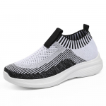 Naiste k&otilde;ndimissokid, elastsed kootud kerged libisemiskindlad, hingavad joogatossud Naiste vabaaja sportlikud libisemiskindlad v&otilde;rgust tennisekingad 37 must