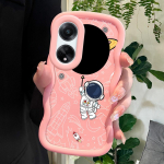 V&auml;rvitud muster Big Wave Edge pehme silikoon materjal Macaron telefoni &uuml;mbris p&otilde;rutuskindel kaitsev kummist &uuml;mbris OPPO Reno Realme jaoks Realme C30S roosa