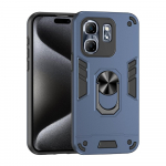KEYSION P&otilde;rutuskindel &uuml;mbris Infinix Hot 50i jaoks Silikoon+PC Kaamerakaitse R&otilde;ngas Stend Telefoni Tagakaas Infinix Smart 9 9 HD jaoks for Smart 9 sinine