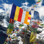 Lipp Budalipud B&auml;nner Palve V&auml;litingimustes Budism &Otilde;nnistus Pol&uuml;ester 150X90X0.01CM