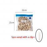 5 tk / 10 tk vaakumkotti vaakumiga suletavad lukuga kotid korduvkasutatavad toidu s&auml;ilituskotid vaakumpakendajale partii Toidupakenduskotid hoiavad toidu v&auml;rskena