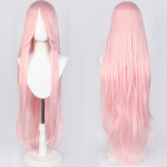 100 cm pikkune sirge tukkidega parukas S&uuml;nteetiline Cosplay parukas naistele Roosad lillad Cosplay parukad Halloweeniks peoks