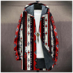 Men's thick zipper pocket jacket with pockets inserted into cotton jacket XXXL