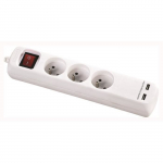 VOLTMAN Bloc multiprise 3 prise ja 2 porti USB