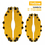 Universaalne auto pidurisadula katte ketta kuumuskindel kaitse eesmise tagaratta v&otilde;idus&otilde;idu modifikatsiooni 3D kesta auto kaunistamiseks