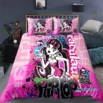 3D-prinditud Monster High Voodipesukomplekt Tekikate Magamistoa Tekikatted &Uuml;he-, Twin-, King-suuruses Tekikate Kodutekstiilid 2/3 tk 135X200cm-2pcs