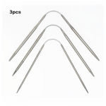 3tk roostevabast terasest l&uuml;hikese r&otilde;ngaga kudumisvardad - 2mm 3mm 4mm - kudumist&ouml;&ouml;riist kampsunite jaoks - kudumishuvilistele - ideaalne kingitus meisterdajatele 3pcs