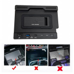 Auto QI juhtmevaba laadija 15 W telefoni laadija laadimine Mercedes-Benz AB GLB AMG CLA A35L W188 W177 W246 A180 A200 B200 jaoks must