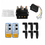 Komplekti 12V 500Amp auto HD elektriline kapstaankontaktor vintsi juhtsolenoid Twin juhtmevaba kaugtaaste 4x4 kaugjuhtimispuldid