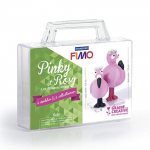 Coffret p&acirc;te polym&egrave;re Ma premi&egrave;re figurine - Pinky et Rosy les flamants roses