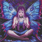 Kit Diamond - Crystal Art - Charme et Magie - 30 x 30 cm - Activit&eacute; cr&eacute;ative - Pour enfants &agrave; partir de 5 ans