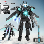 Skibidi tualett 3.0 Titaan Kellamees Ehitusklots Lastele Titaan Kaameramees R&auml;&auml;kivmees Kokkupandavad Klotsid M&auml;nguasjad Poistele Kingitus Lihav&otilde;tte M&auml;nguasjad