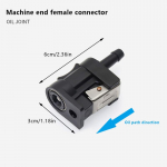 K&uuml;tusevooliku &uuml;hendus mootorpaadi lisatarvikutele, p&auml;ramootorile, naissoost voolikuliitmik, toruadapteri &uuml;hendus