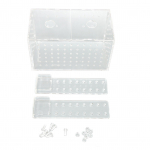 Kalade kasvatamise isolatsioonikasti l&auml;bipaistev konksu paigaldamine akr&uuml;&uuml;list akvaariumi haudekoda paagi jaoks 17x9x10cm / 6.7x3.5x3.9in