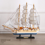 K&auml;sitsi valmistatud puidust purjekas mudel dekoratsioon &ndash; Sile purjetamine l&otilde;petamiskingitus Refer to option picture