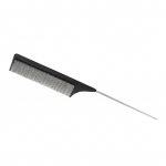 Steel Pintail Comb Barbershop Rat Tail Kammid Peened juuksurit&ouml;&ouml;riistad naistele juuste kujundamiseks must must