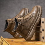 2024 Meeste Retro K&otilde;rge s&auml;&auml;rega Martini Saapad - Briti Stiilis Nahast Kingad Vabaaja ja T&ouml;&ouml; jaoks 43