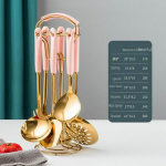 Nordic Light Luxury 7-Piece Stainless Steel Kitchenware Set with Ceramic Handles