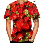 The Fresh Fruits Food 3D Prinditud T-s&auml;rgid Naljakas vabaaja Hip Hop Naiste l&uuml;hikeste varrukatega top S