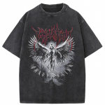 Y2k T-s&auml;rk Gooti punk Stiilis Meeste T-s&auml;rk Riided Harajuku Oversized Top Tee High Street Hipster Suvised T&auml;navar&otilde;ivad Anime Riided S