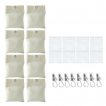 V&auml;likardinate raskuskotid, terrassikardinate raskuskotid, l&otilde;uendist liivakotid, metallklambritega kardinate raskused, tihenduskotid vaatetorni kardinatele, pergola eesriided 8pcs