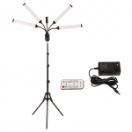 LED Fotograafia T&auml;itevalgusti Komplekt 36W 3 Valgusrežiimi 11 Heledustaset Taimerifunktsiooniga