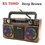 Kvaliteetne Retro Kaasaskantav Raadio USB TF AM FM SW Mitmeriba Vintage Kodu Kaartraadio Bluetooth K&otilde;lar Valgusega Laetav DC pruun