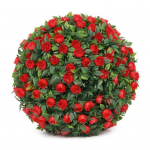 1/2 tk 20/25 cm kunstlik pukspuu topiaarpall UV-kindel ilmastikukindel riputatav kunstlill rohelus kera v&auml;liaed veranda terrass v&otilde;lts pukspuu 25cm 1pc