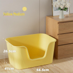 Avatud pritsmekindel kassiliivakast mati ja kaanega - Lihtsalt puhastatav kassipoegade tualett Cat Litter Box