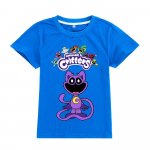 Suvine &uuml;mara kaelusega 3D Smiling Critters prindiga top moekas vabaaja l&uuml;hikeste varrukatega laste poiste ja t&uuml;drukute unisex T-s&auml;rgid 110