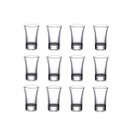 10ml/20ml Luksuslik Kuldse &Auml;&auml;rega V&auml;ike Veiniklaas 12 tk Komplektid SGlass Paksup&otilde;hjaline Baijiu Karikas Viina Klaas Peoklaasid 12pcs gray