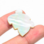 Mother Of Pearl 2.5x3.2mm Natural Cabochon Fine Loose 29Cts. f7v25 valge
